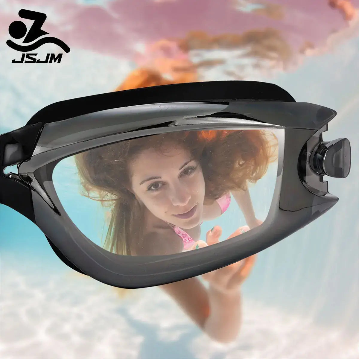 JSJM New Professional Adult Anti-fog UV Protection Lens Men Women Swimming Goggles Waterproof Adjustable Silicone Swim