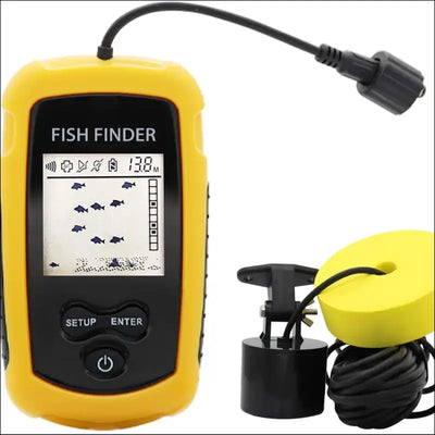 Alarm 100m portable sonar fish finders 45 degrees sonar coverage echo sounder alarm transducer lake Default Title