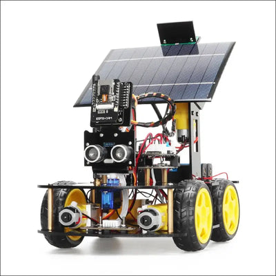 Automation robot car kits for arduino programming esp32 cam solar tracking and charging set diy