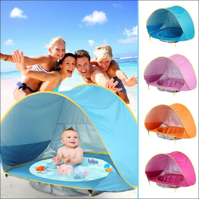 Baby beach tent kids outdoor camping easy fold up waterproof up sun awning tent uv-protecting