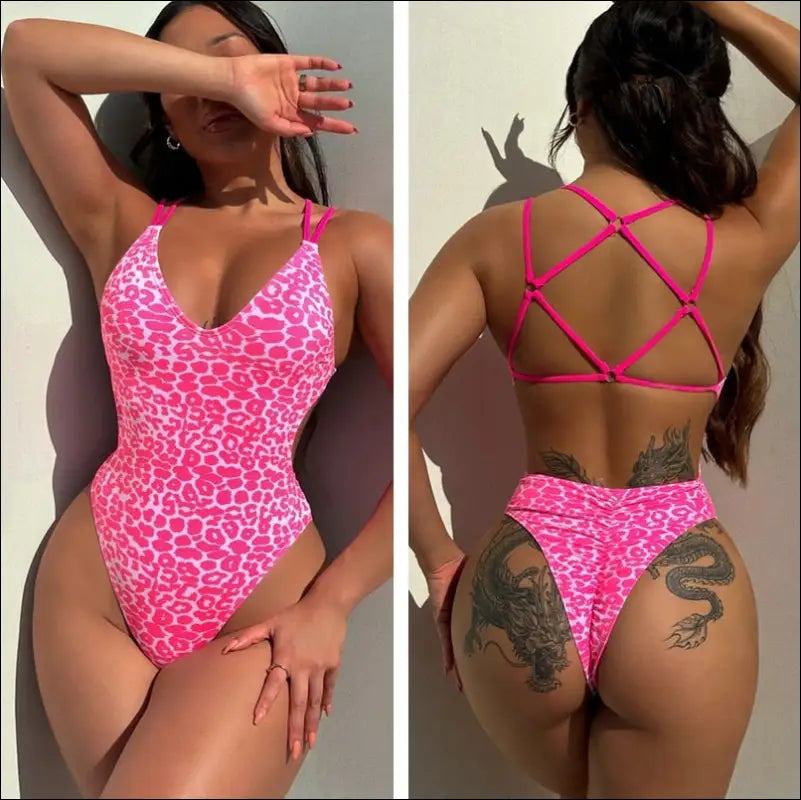 Backless sexy swimsuit pad beach one piece swimwear women mujer trikini stroj kapielowy maio As shown China