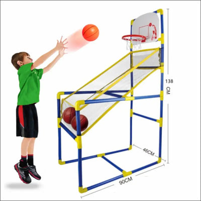 Basketball stand toy indoor basketball game with ball and pump kids outdoor play sport toys family