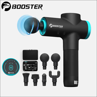 Booster m2-12v lcd display massage gun - professional deep muscle massager for pain relief & body