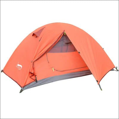 Desert&fox backpacking camping tent, lightweight 1-3 person tent double layer waterproof portable