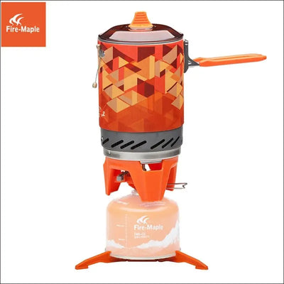 Fire maple x2 outdoor gas stove burner tourist portable cooking system with heat exchanger pot