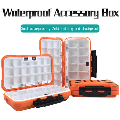 Fishing waterproof accessories box, small road sub box, fish hook storage box, table fishing tools,