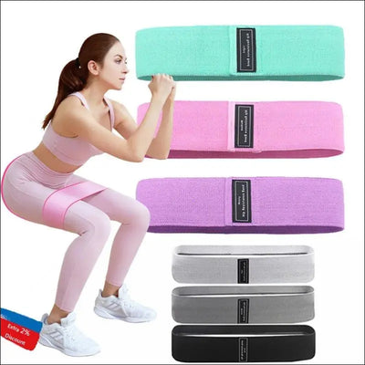 Fitness resistance band for buttocks expansion - elastic expander for home exercise equipment