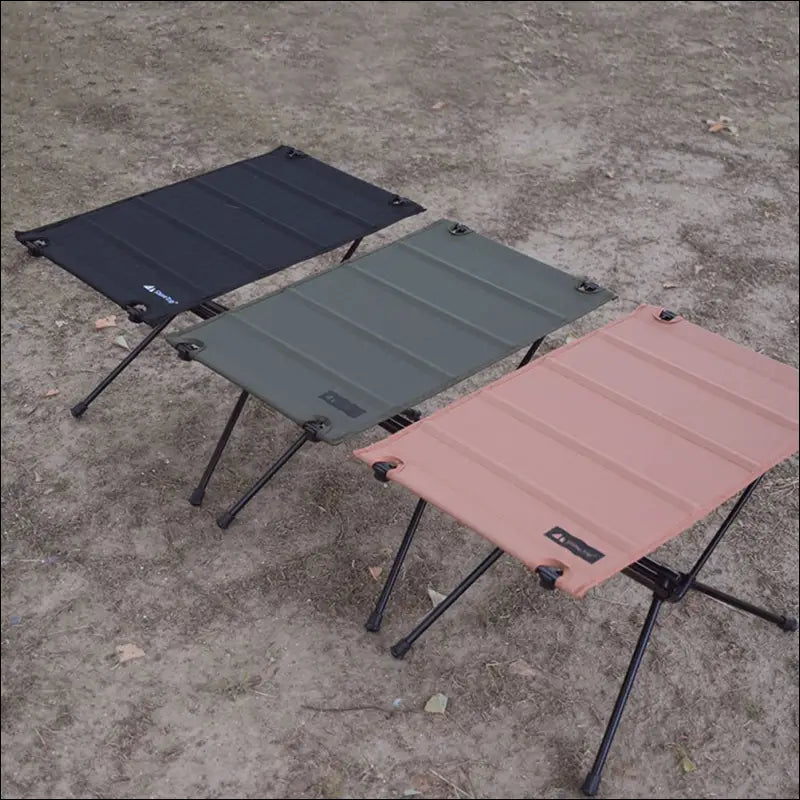 Foldable camping table-aluminum lightweight folding table compact roll up tables collapsible table