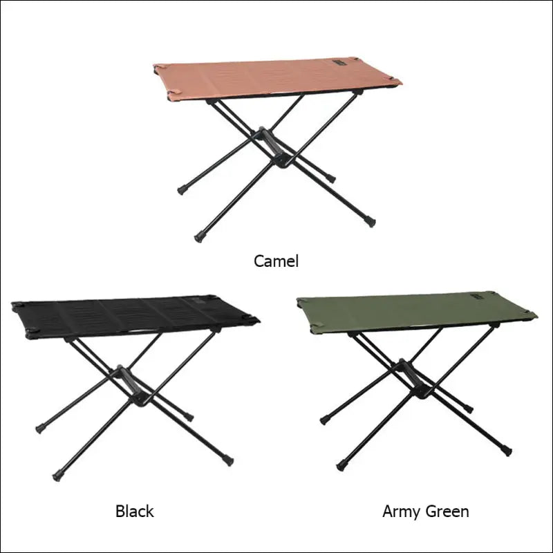 Foldable camping table-aluminum lightweight folding table compact roll up tables collapsible table