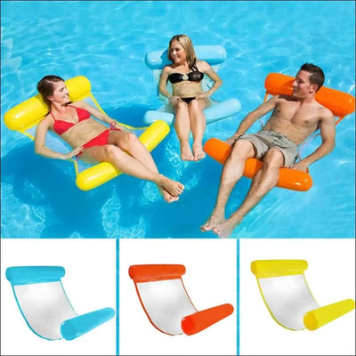 Foldable pvc summer inflatable floating lounger chair