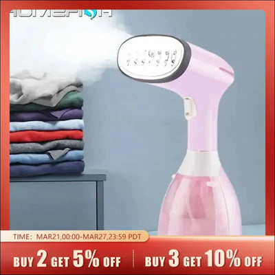 Garment steamers 280ml handheld fabric steamer 7 holes 20 seconds fast-heat 1500w garment steamer