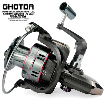 Ghotda fishing reel spinning 1000-7000 series metal spool spinning wheel for sea fishing carp