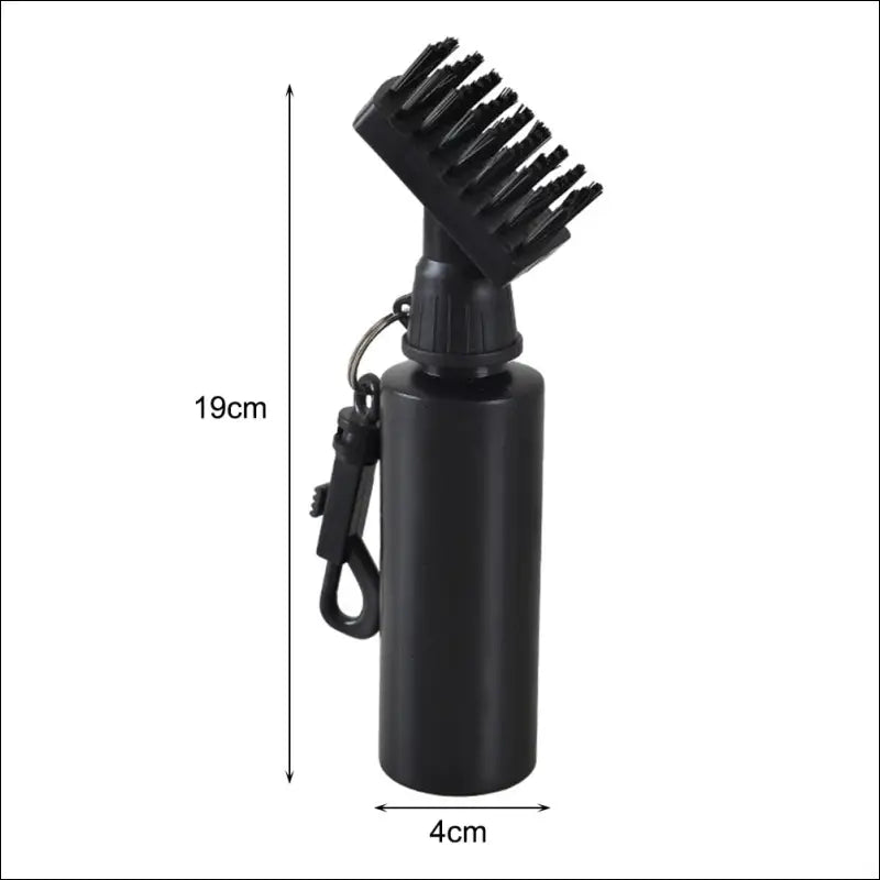 Golf Cleaning Tool with Water Bottle Clip Golf Club Spray Scrub Portable Nylon Bristles for Training Practice Golf