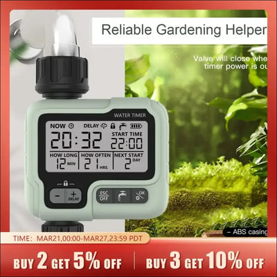 Hct-322 automatic water timer garden digital irrigation machine intelligent sprinkler used outdoor