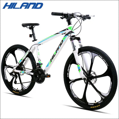 Hiland 26 inch 21 speed aluminum alloy suspension fork bicycle double disc brake mountain bike