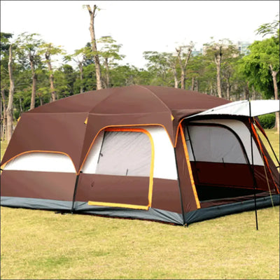 Hot sale 3-4 person luxury large dome family waterproof double layer two rooms rainproof outdoor