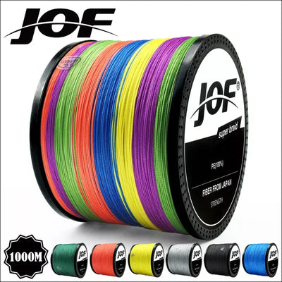 Jof 300m 500m 1000m 8 strands 4 strands pe braided fishing line