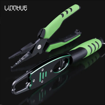 Linnhue aluminum alloy fishing pliers grip set split ring cutters line hook recover fishing tackle