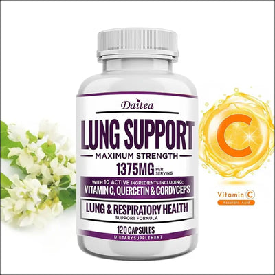 Lung support supplements - detoxify the lungs, promote oxygen circulation, support the bronchial