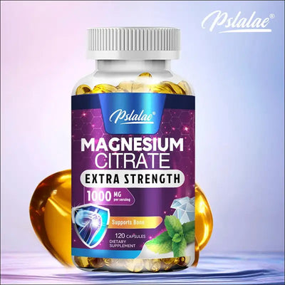 Magnesium citrate 1000mg - maximum absorption for muscle, nerve, bone and heart health - 120