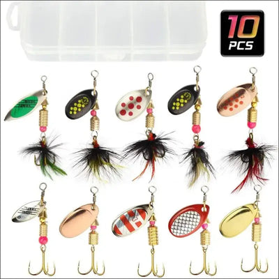 Metal spoon spinner lure 2 to 8g 3.5g 10pcs/lot spoonbait crankbaits fishing wobblers for pike