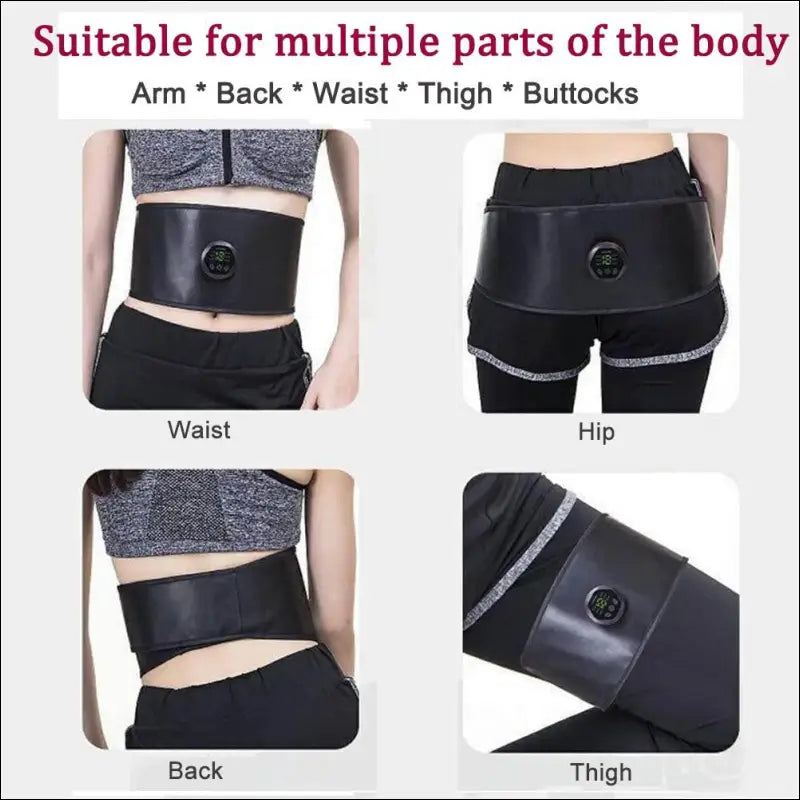 Muscle Stimulation Belt Electric ABS Stimulator Trainer EMS Abdominal Exerciser Toning Belts Fitness Training Gym