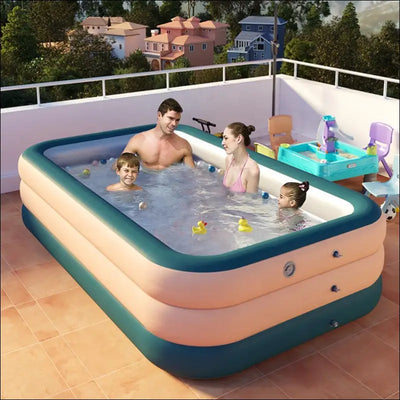 New design wireless automatic inflatable swimming pool outdoor pvc pool children household swimming