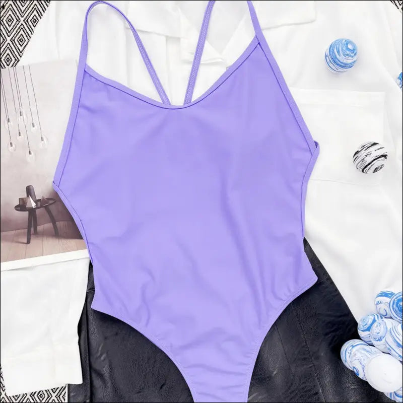 New style brazilian swimwear women sexy backless one piece swimsuit