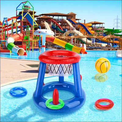 Outdoor swimming pool beach accessories inflatable ring throwing ferrule game set floating pool