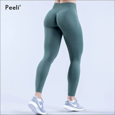 Peeli seamless yoga pants impact leggings | high waist scrunch butt fitness tights