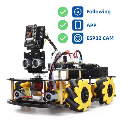 Robot starter kit for arduino programming with esp32 camera and codes learning develop skill full