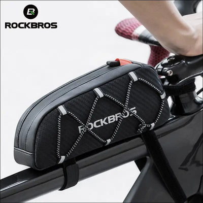 Rockbros bicycle bag reflective front top frame tube bag ultralight portable bike parcel big