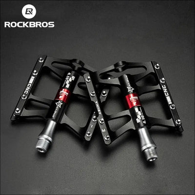 Rockbros mountain bike pedals cycling ultralight aluminium alloy 4 bearings mtb pedals bicicleta