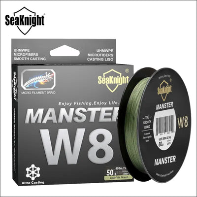 Seaknight brand monster/manster w8 fishing line 150m 300m 8 strands braided fishing line