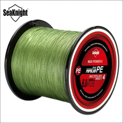 Seaknight triposeidon 300m pe braided fishing line 8-80lb multifilament smooth carp