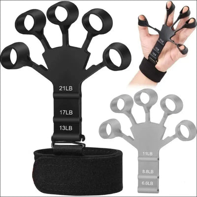 Silicone gripster grip strengthener finger stretcher hand trainer - improve hand strength and grip