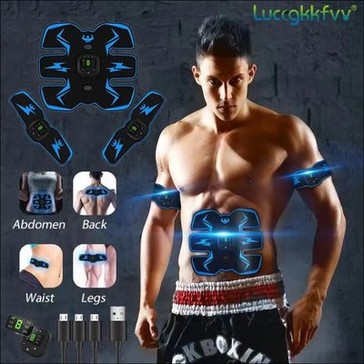 Smart ems wireless muscle stimulator fitness trainer abdominal training electric weight loss