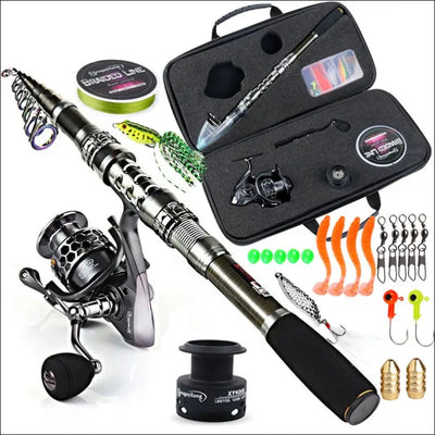 Sougayilang telescopic fishing rod and reel combo - lightweight, portable, and versatile