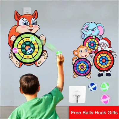 Sticky ball dart board target sports game toys for children outdoor party toys target sticky ball