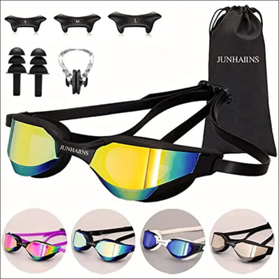 Swimming goggles glasses,professional anti fog no leaking uv protection racing swim goggles