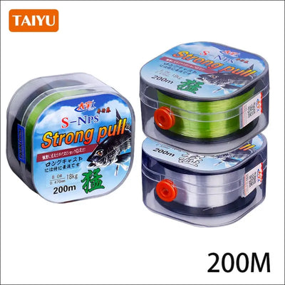 Taiyu 200m nylon fishing line 2-33lb japanese durable monofilament sea/freshwater main line leader