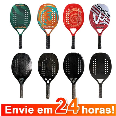 Tennis racket for best partner 2023 big sells carbon and glass fiber beach tennis racket