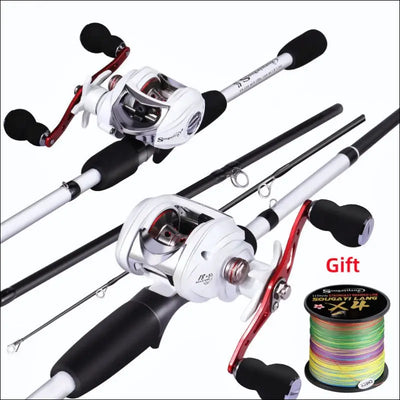 Ultralight casting rod combo - sougayilang 1.98m bass fishing rod and baitcasting reel travel set