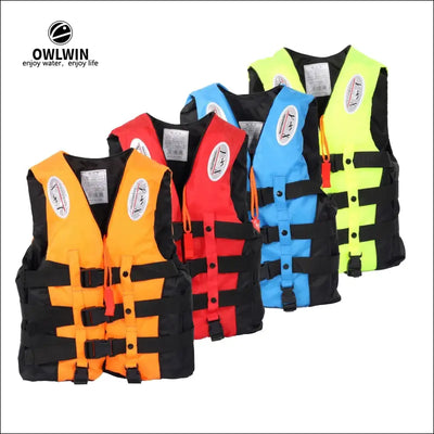 Universal outdoor swimming boating skiing driving vest survival suit polyester life jacket