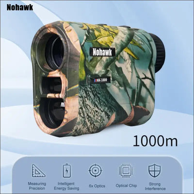 Usb rechargeable laser golf rangefinder with slope compensation | nohawk nkg | 0.1 measurement Hunting 1000