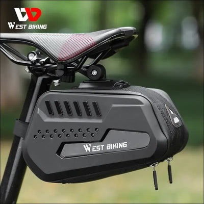 Waterproof bicycle saddle bag - hard shell mtb road bike under seat tool bag