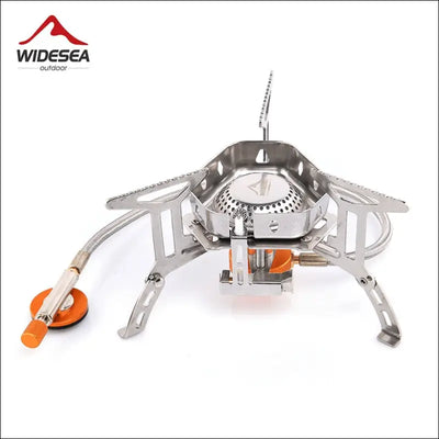 Widesea camping wind proof gas burner outdoor strong fire stove heater tourism equipment supplies