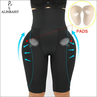 Women butt lifter shapewear waist tummy control body underwear shaper pad control panties fake