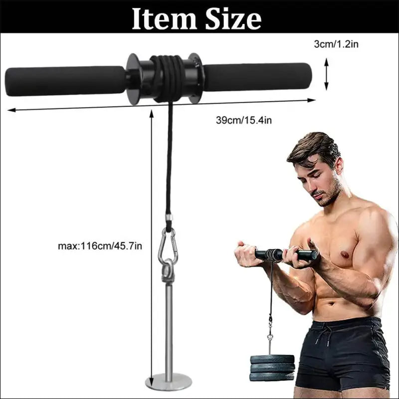 Wrist forearm exerciser forearm roller blaster arm strength trainer and workout fitness equipment