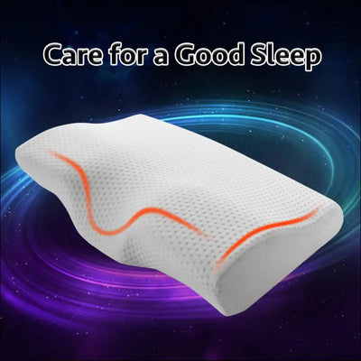 Yr memory foam pillow for sleep cervical pillows butterfly shaped memory pillows relax the cervical